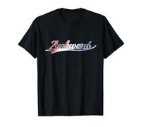 Awkward Patriotic Red White Blue American Distressed Camiseta