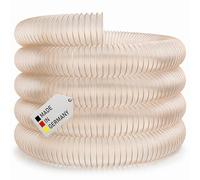 AWM Manguera de extracción, diámetro de 50 mm, transparente, 0,4 mm, manguera en espiral, difícilmente inflamable, manguera flexible (10 metros)