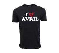 AWMZGMZ00 Abbey Dawn I Love Avril Graphic T Shirt Black S