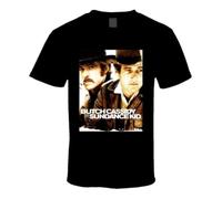 AWMZGMZ00 Butch Cassidy & The Sundance Kid Man Redfordt Shirt Black M