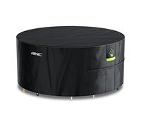 Awnic Funda Mesa Jardín Impermeable, Funda Protectora Muebles Exterior Impermeable Tela Oxford Resistente al Desgarro Ø160*71cm