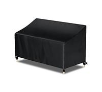 AWNIC Funda para Banco de Jardín 3 Plazas 160cm Patio Impermeable Resistente UV Resistente con enganches y Cordones Tela Oxford 160x70x60/88cm