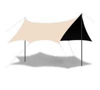 Awning Camping,Tent,Índice Impermeable 2000mm,UPF50+,Aislamiento Térmico con Pegamento de Titanio Negro,Tubo de Acero Reforzado,Proyección de Gran Área de 14/22㎡ (14㎡ (5-8 People))