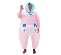 AwnsIMfreien Disfraces Inflables, Disfraz de Bebé Adulto Disfraz de Bebé Inflable Gigante Divertido para Adultos Altura 63-74.8 Pulgadas, para Fiestas de Halloween Cosplay, Adultos