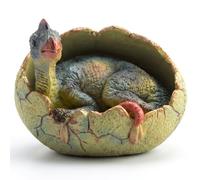 AwnsIMfreien Huevos de Dinosaurio, Juego de Huevos de Dinosaurio para incubar: cría y Figura de Oviraptor, Adorno de decoración de Escritorio (PVC), Huevo
