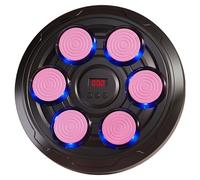AwnsIMfreien Máquina de Boxeo, máquina de Boxeo con música Inteligente, punzonado con guía Luminosa y Pantalla de conteo para niños, 6 Objetivos, Incluye Guantes, baterías y Destornillador, punzonado