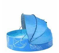 AwnsIMfreien Piscina de Playa para bebés, Piscina para niños de PVC con Dosel, Playa Plegable portátil para bebés - Azul, 47, 24 x 11, 81 Pulgadas, para niños con Dosel