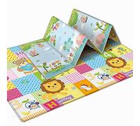 Awoeorsty Alfombra Bebe Acolchada Plegable para Juegos, Colchoneta de Juegos, Grande Alfombra Niños, Alfombra de Juegos de XPE, 180 x 100 x 1cm (OA129)