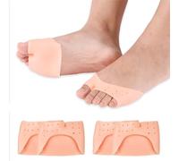 AWOGIPD 2 pares Protector de dedos divididos, protectores de dedo del pie, cojines del antepié, para puntas de pies, punteras para zapatos