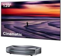 AWOL VISION Aetherion MAX + Pantalla ALR Celling Light 120 Pulgadas. Proyector de Ultra Corta Distancia con láser RGB Triple, 4K UHD, HDR10+, Dolby Vision y Atmos para Cine y Juegos