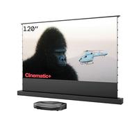 AWOL VISION Aetherion Pro + Juego de pantalla de suelo ALR de 120 pulgadas - Proyector de ultra corta distancia con láser RGB triple, 4K UHD HDR10+, Dolby Vision y Atmos, ideal para cine en casa y vid