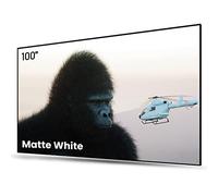 AWOL VISION - Pantalla de proyector de 100 pulgadas con marco fijo, ganancia de pico de 1,3 dB, calidad de imagen mejorada en un 80%, 4K / 8K Ultra HD, HDR y 3D activo, pantalla de pared para montaje