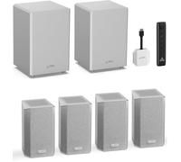 AWOL VISION ThunderBeat - Sistema de Sonido 4.2.2 para Cine en Casa Totalmente Inalámbrico. Incluye Dos subwoofers de 120W, Altavoces de Altos hacia Arriba y Soporte para Dolby Atmos y DTS