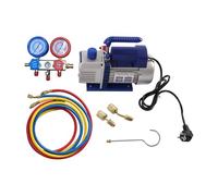 awolsrgiop Bomba de vacío AC y manifold Gauge Set, 1/4HP 800-4000psi HVAC bomba de vacío de aire, kit de recarga para climatización split con manómetro, para aire acondicionado y refrigerante
