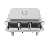 awolsrgiop Calentador de alimentos, plato para calentar alimentos, 1 x 1/3 GN 65 mm restaurante acero inoxidable recipiente aislante, es adecuado para cenas, catering, buffet
