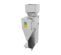 awolsrgiop Máquina de llenado automática 10-999g, máquina de embalaje de acero inoxidable de 200W con pedal de pie, máquina de llenado cuantitativa para polvo, gránulos, té, especias, cereales