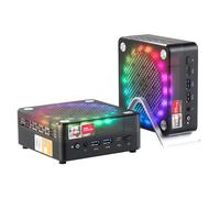 AWOW Gaming Mini PC AMD Ryzen 7 7840HS (8C/16T, bis zu 5,1 GHz), 32 GB DDR5 5600 MHz RAM, 1TB M.2 NVM ESSD, 4K Triple Display, BT5.2, WiFi6, 2.5G and 1000Mbps LAN, Mini Gaming PC