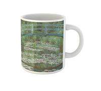 Awowee Claude Monet - Taza de café con diseño de la pasarela japonesa de 1899, impresionista francés, tazas de té de cerámica de 325 ml, el mejor regalo o recuerdo para familiares, amigos y compañeros
