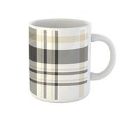 Awowee Taza de café a cuadros en paleta de color negro y beige, taza de té de cerámica de 325 ml, el mejor regalo o recuerdo para familiares, amigos y compañeros de trabajo