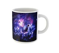Awowee Taza de café azul Dreamscape Galaxy of This Furnished by NASA, color morado, taza de té de cerámica de 325 ml, el mejor regalo o recuerdo para familiares, amigos y compañeros de trabajo
