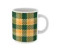 Awowee Taza de café colorida con patrón de leñador hipster tartán y búfalo a cuadros, tazas de té de cerámica de 325 ml, el mejor regalo o recuerdo para familiares, amigos, compañeros de trabajo