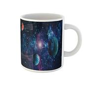 Awowee Taza de café con diseño de nebulosa y galaxias en el planeta espacial Galaxy de esta taza de té de cerámica de 325 ml, el mejor regalo o recuerdo para familiares, amigos y compañeros de trabajo