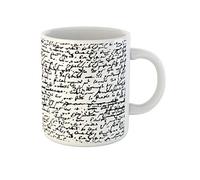 Awowee Taza de café con diseño de Shakespeare William, texto escrito a mano, escritura de Londres, literatura, taza de té de cerámica de 325 ml, el mejor regalo o recuerdo para familiares, amigos y
