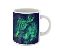 Awowee Taza de café con estructura de ADN genético en pruebas científicas, biotecnología, bioquímica, biología, tazas de té de cerámica de 325 ml, el mejor regalo o recuerdo para familiares, amigos