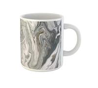 Awowee Taza de café de ágata, mármol, abstracto, dorado, polvo, naturaleza, dibujo creativo, 325 ml, taza de té de cerámica, el mejor regalo o recuerdo para familiares, amigos, compañeros de trabajo