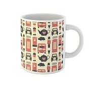 Awowee Taza de café de cerámica con diseño de la bandera británica de Londres, 325 ml, el mejor regalo o recuerdo para familiares, amigos y compañeros de trabajo