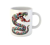 Awowee Taza de café de cerámica de 325 ml con texto en inglés "Medicine Danger As Group of Pills and Prescription Drug " El mejor regalo o recuerdo para familiares, amigos y compañeros de trabajo