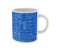 Awowee Taza de café de ingeniería electrónica de física matemáticas, esquema de ecuaciones y cálculos infinitos, tazas de té de cerámica de 325 ml, el mejor regalo o recuerdo para familiares, amigos