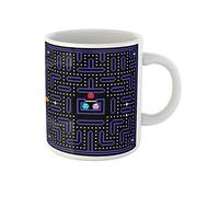 Awowee Taza de café Geek 8 Bit Pixel Retro Arcade Game Old Video de 325 ml, tazas de té de cerámica, el mejor regalo o recuerdo para familiares, amigos, compañeros de trabajo