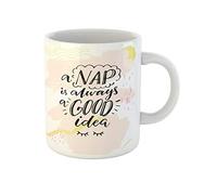 Awowee Taza de café Nap Is Always Good Idea, divertida inspiración sobre Sleepy, taza de té de cerámica de 325 ml, el mejor regalo o recuerdo para familiares, amigos y compañeros de trabajo