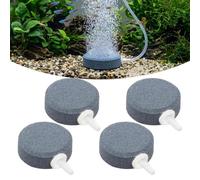 AWOXIHJ 4 Aireadores Acuario Grises, 4Cm, Disco Difusor De Burbujas Para Peceras Y Estanques