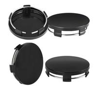 AWOXIHJ 4 Tapacubos Negros, 60Mm, Universales Para Vw Y Audi, De Abs Para Ruedas