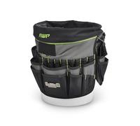 AWP 1L-22051-1 - Organizador de herramientas de cubo, 51 bolsillos, para cubos de 19 l, bolsa resistente al agua con bolsillos para herramientas, destornilladores y accesorios eléctricos