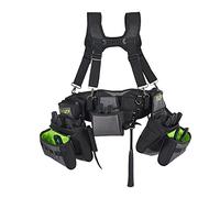 AWP Aparejo de herramientas TrapJaw Pro Framing | Plataforma de herramientas de poliéster de construcción general con tirantes y 5 bolsas de trapJaw