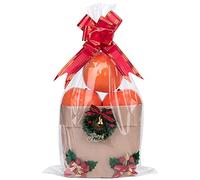 Awpeye 100 bolsas transparentes de celofán de celofán buenas para pastelería, panadería, galletas, dulces, postres, palomitas de maíz, postre, chocolate y recuerdos de fiesta, 1.4 mils