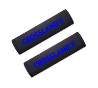 AWRDFCGB 2 Piezas Almohadillas Cinturón Seguridad Coche, para Opel Crosslandx Cuero Antideslizante Transpirable CojíN de Protección Hombros Accesorios Interiores,C/Blue
