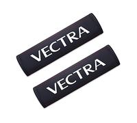 AWRDFCGB 2 Piezas Almohadillas Cinturón Seguridad Coche, para Opel Vectra Cuero Antideslizante Transpirable CojíN de Protección Hombros Accesorios Interiores,B/White