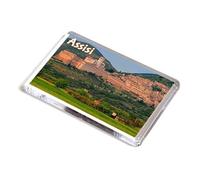 AWS Asís Umbría imán de PVC rígido Italia Abacia y país nevera souvenir gadget recuerdo