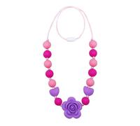 AWSOLAR Collar Mordedor Autismo Sensorial, Collar Mordedor de Silicona con Forma de Flor de Rosa