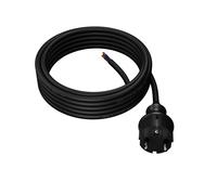 Awtools cable con enchufe 1,5 m 2 x 1,0 negro h05vv-f