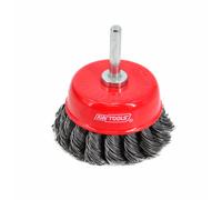Awtools, cepillo frontal trenzado con vástago 75 mm, herramienta de l