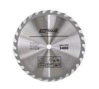 Awtools, sierra circular tct 160x30/22/16x40z, para cortes en madera,