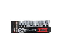 Awtools zestaw kluczy 1/4' 14 elem. black line
