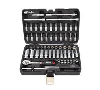 Awtools zestaw kluczy 63el. 1/4' black line