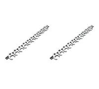 Awwertse 20 Llaves de Pata de Gallo con Accionamiento de 3/8 de Pulgada, de 10 A 22 Mm, Métricas SAE, Llave de Extremo Abierto Cromada Imperial