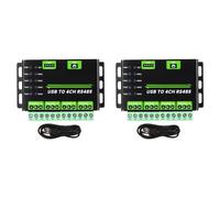 Awwertse 2X Módulo Convertidor USB A RS485 de 4 Canales Comunicación Serial Universal de Industrial